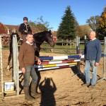 le Colonel de la Porte du Theil, Géry Bailliard, Jean-Marc Zalkind au Cercle Equestre de l’Apothicairerie(72)