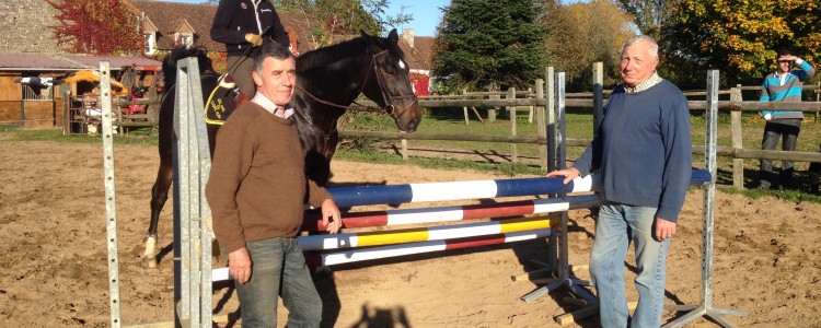 le Colonel de la Porte du Theil, Géry Bailliard, Jean-Marc Zalkind au Cercle Equestre de l’Apothicairerie(72)